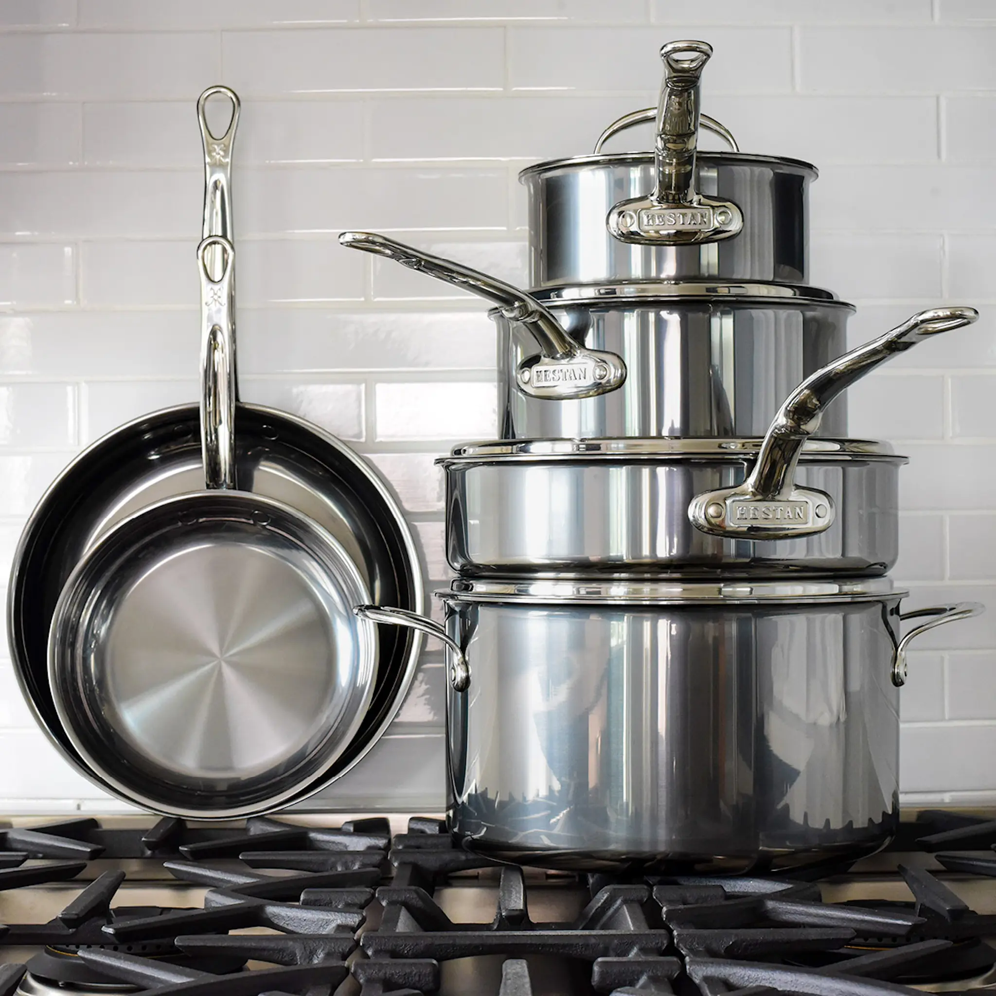 Hestan Nanobond Grytset 10 delar Stål