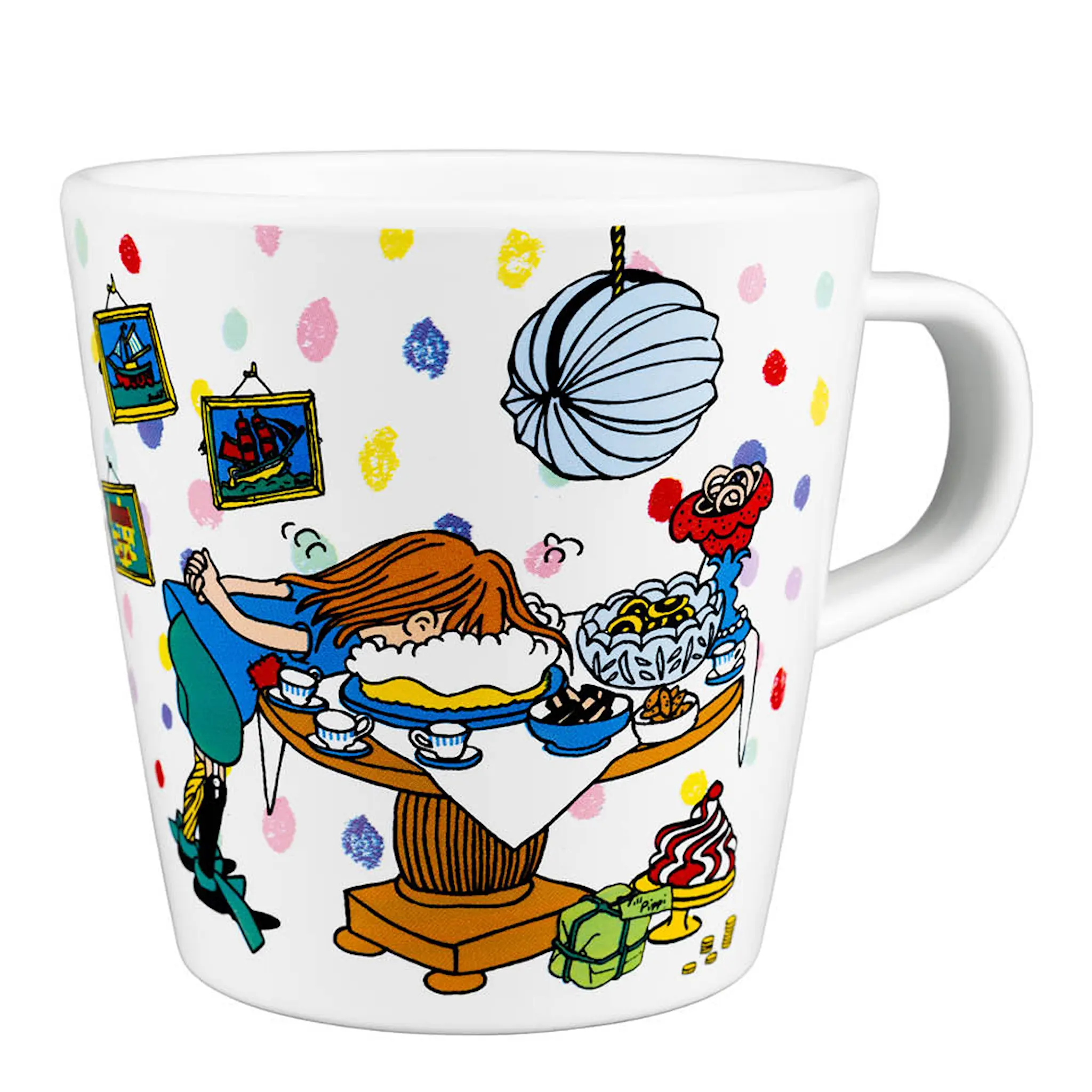 Rätt Start Pippi mugg med handtag 20 cl Födelsedag