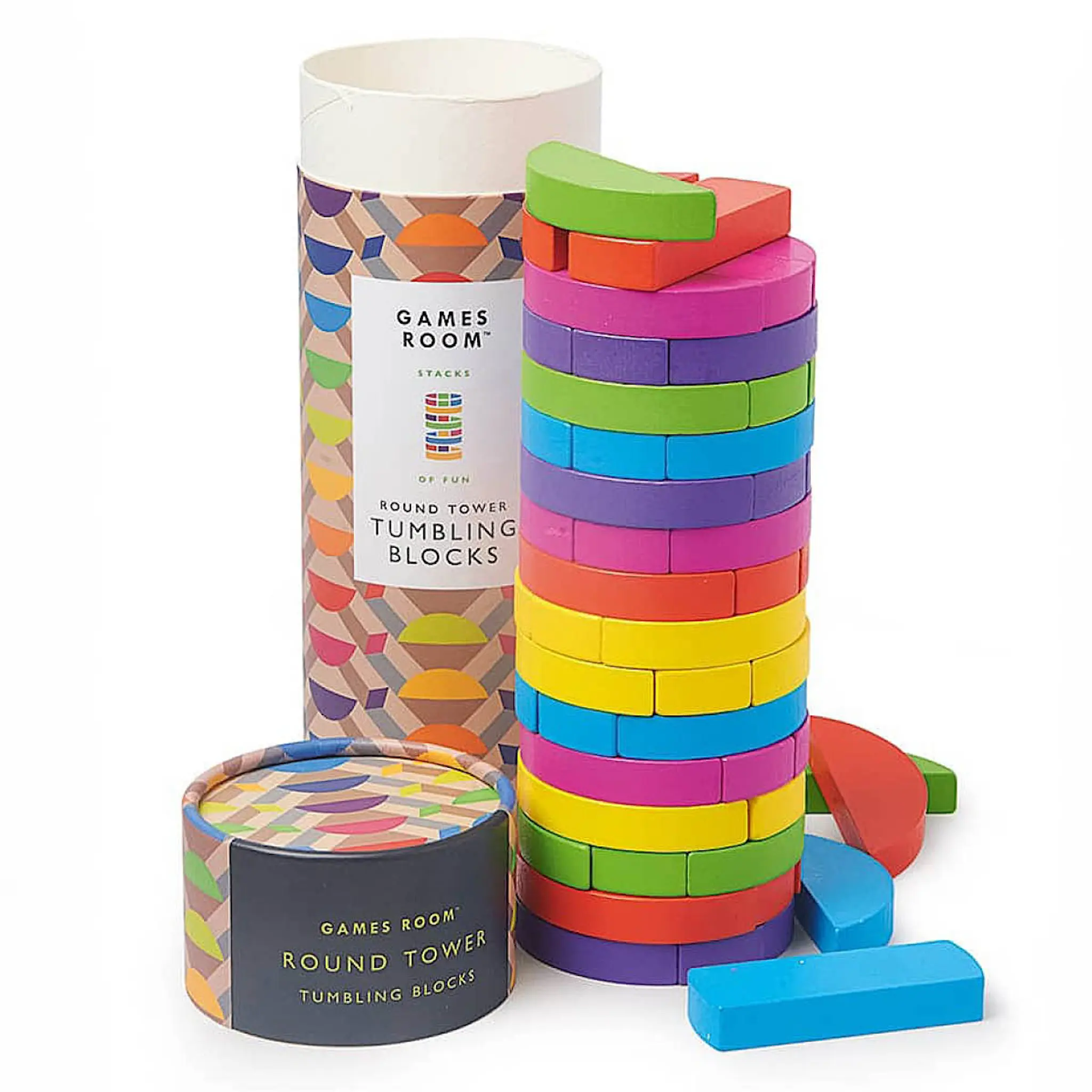 Games Room Jenga rund multicolor