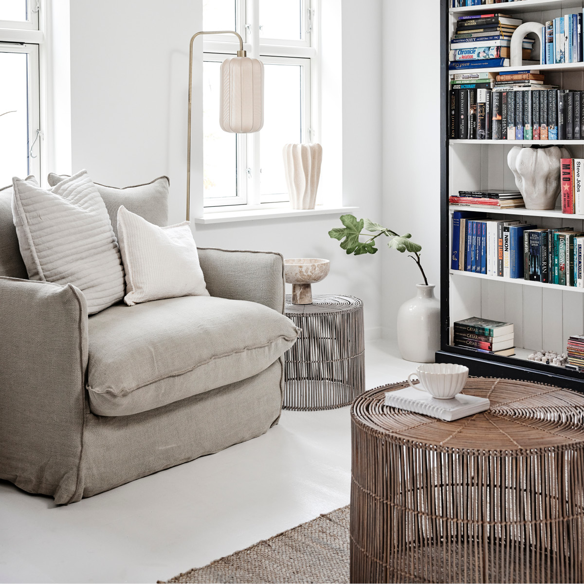 Lene Bjerre Camille kopp/fat 40 cl råhvit