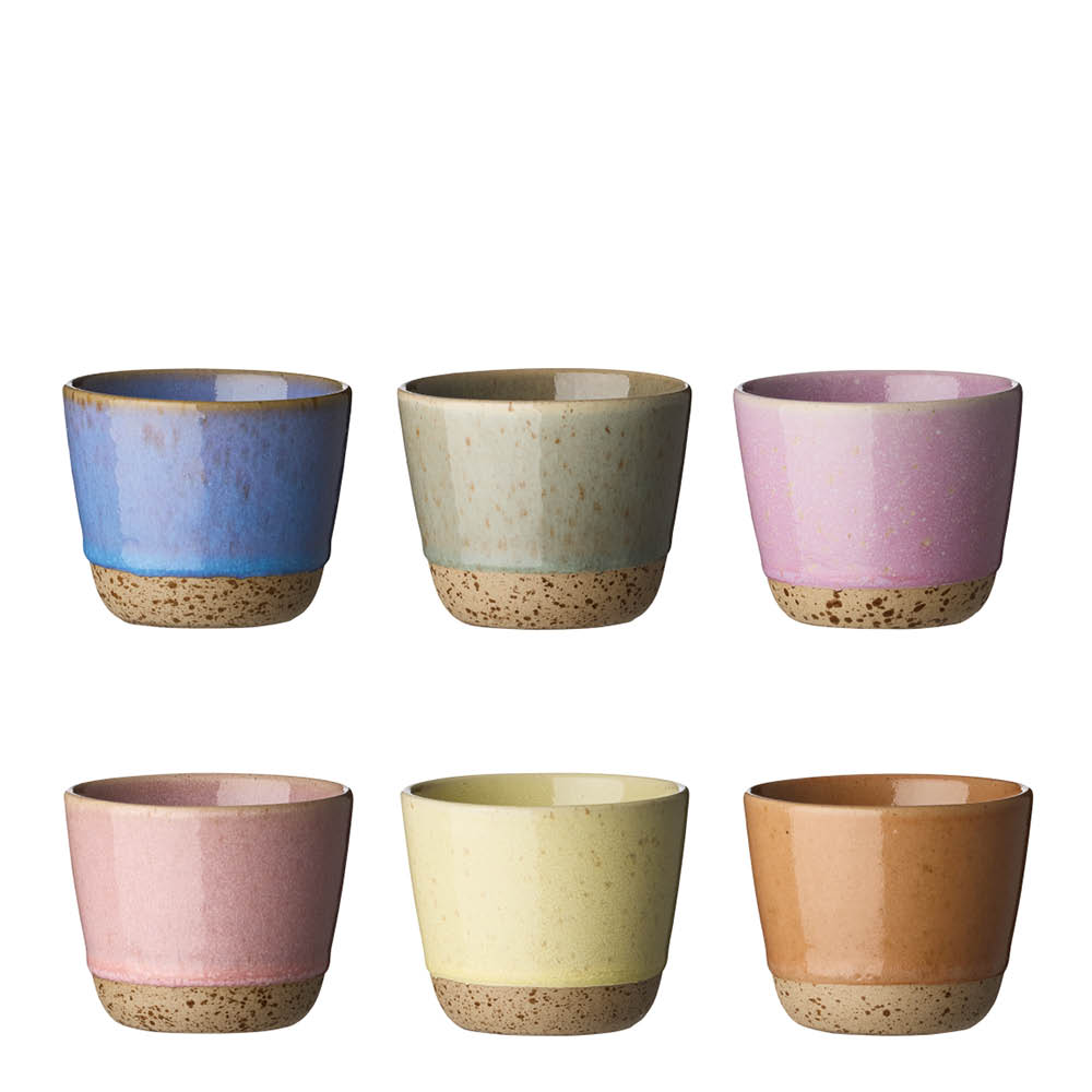 Aida RAW mugg utan öra 20 cl 6-pack mix