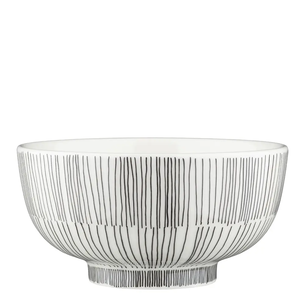 Kukat Puhkeavat Kulho 30 c Valkoinen/Musta