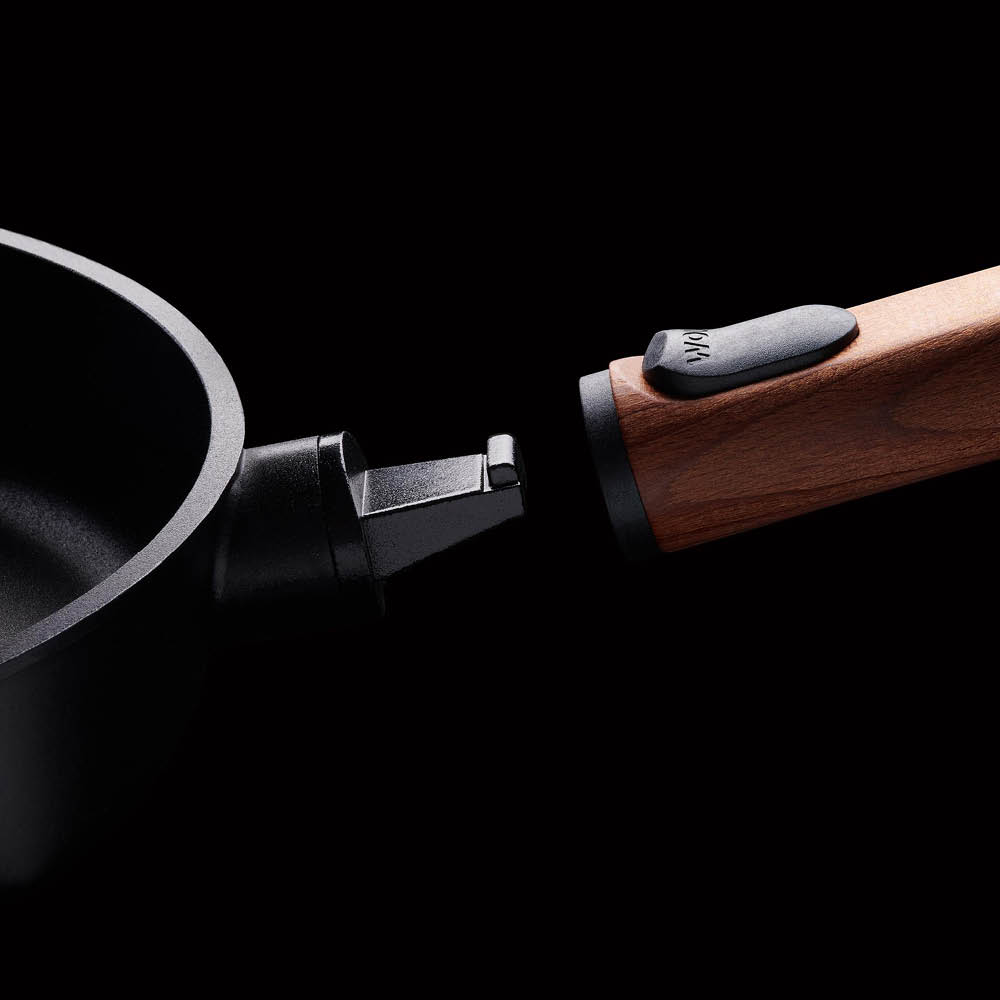 Woll Eco Logic QXR Paistinpannu irrotettava kahva 24 cm Musta