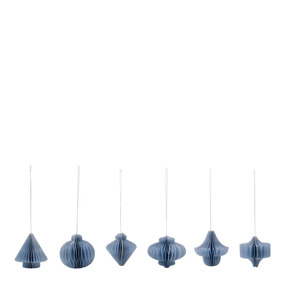 Comb Joulukoriste 6 kpl Vaaleansininen