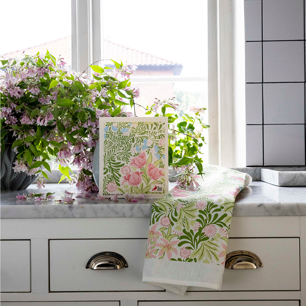 Citronelles William Morris set kökshandduk & disktrasa Bower