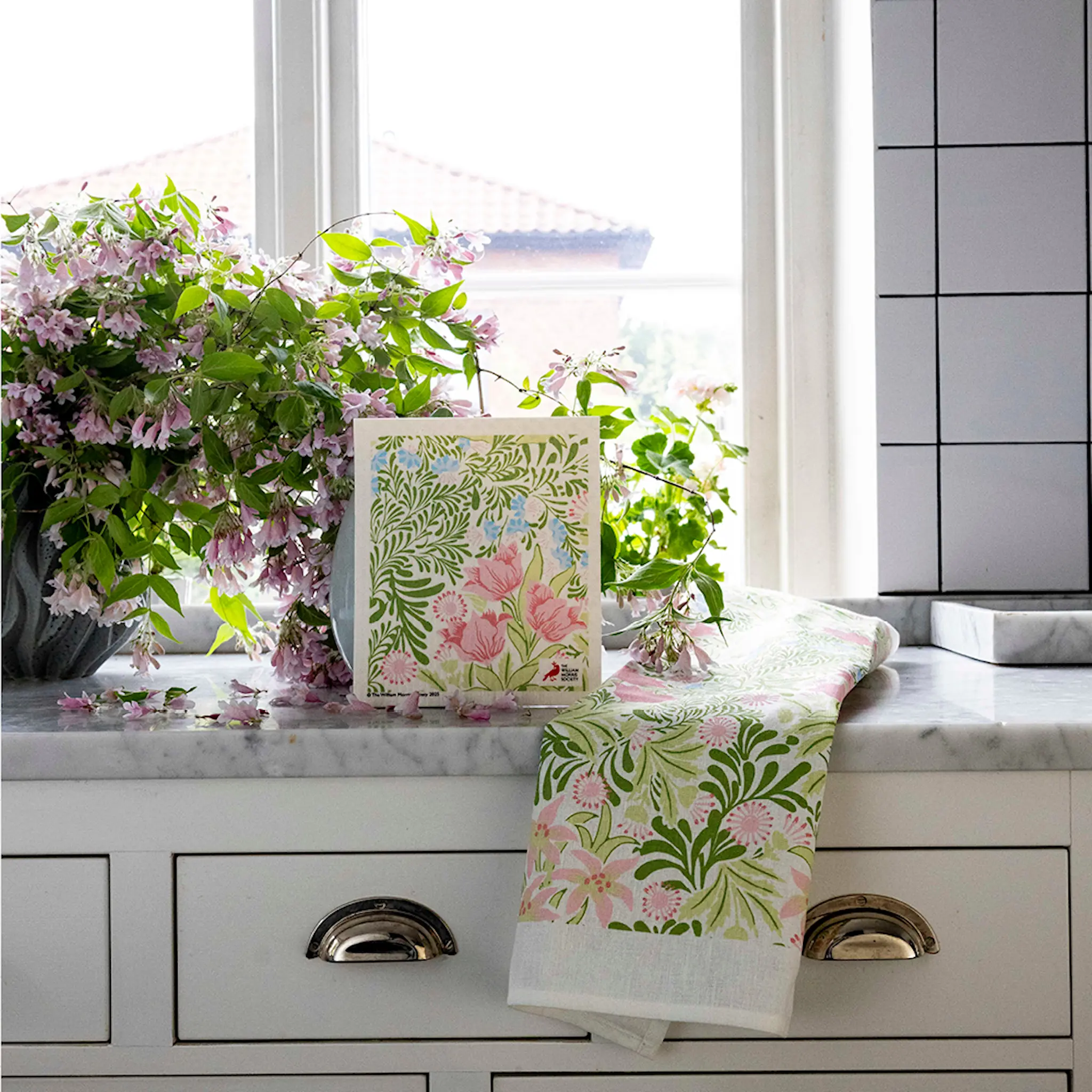 Citronelles William Morris Käsipyyhe ja tiskirätti Bower