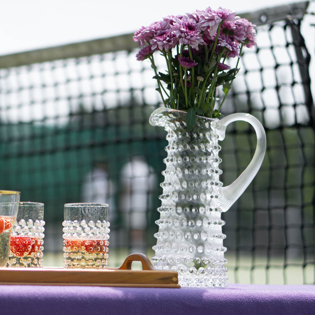 Klimchi Hobnail Karahvi korkea 1 L Crystal