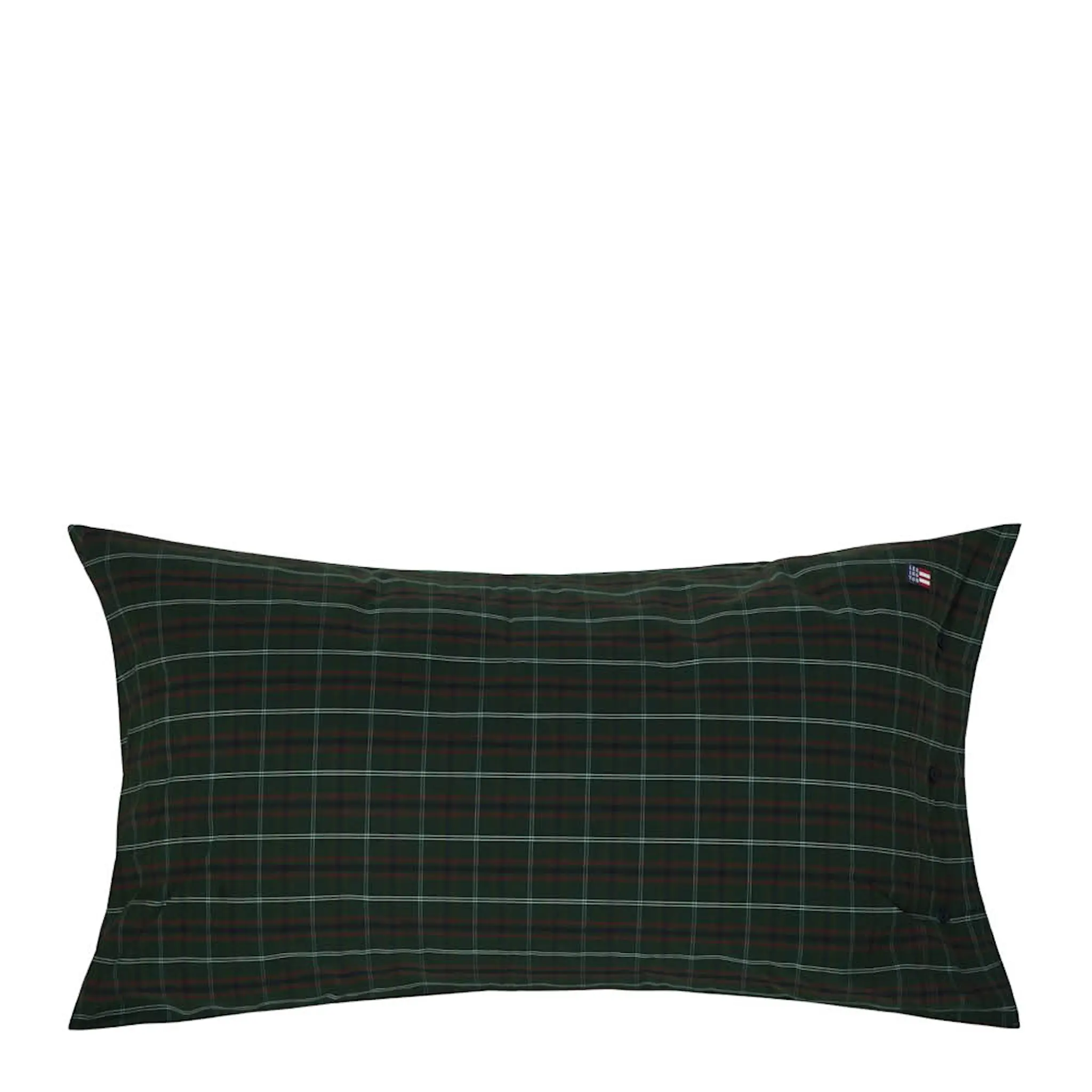 Lexington Örngott perkal 50x90 cm rutig grön/marinblå/vit/röd