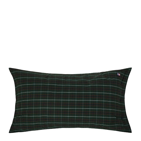 Örngott perkal 50x90 cm rutig grön/marinblå/vit/röd