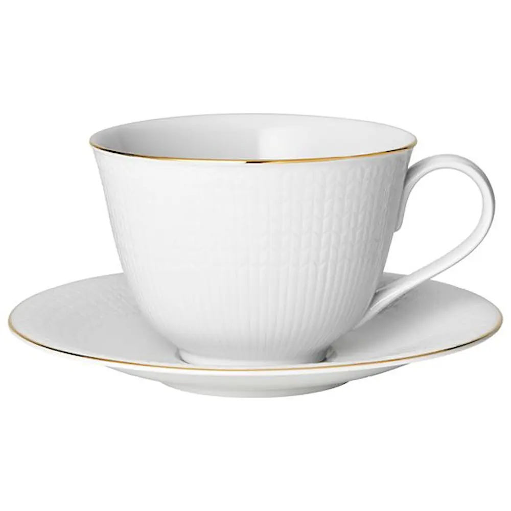 Swedish Grace Gala Teekuppi ja aluslautanen 45 cl Lumi