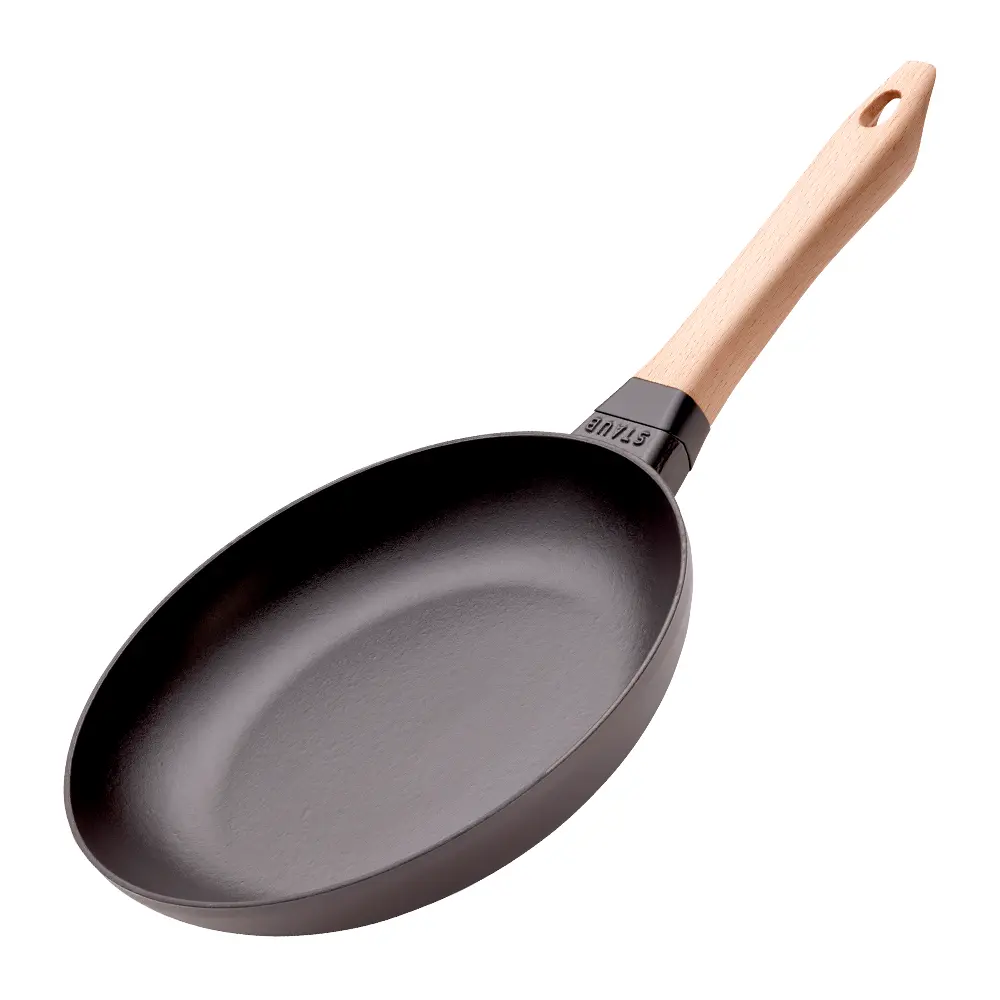 Paistinpannu 24 cm Puukahva