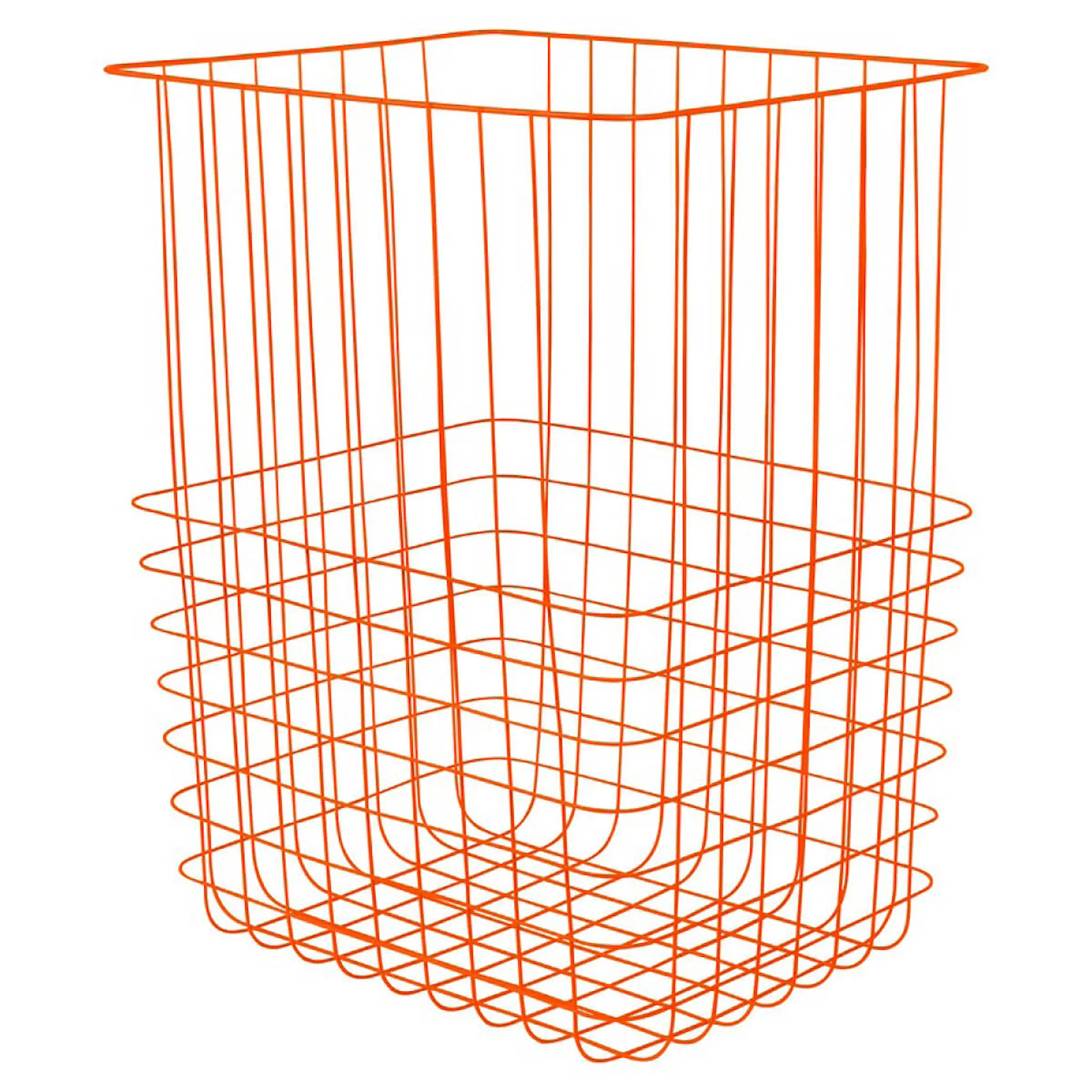 Mette Ditmer STORE-IT metallkorg med canvaspåse 40x32x50 cm orange