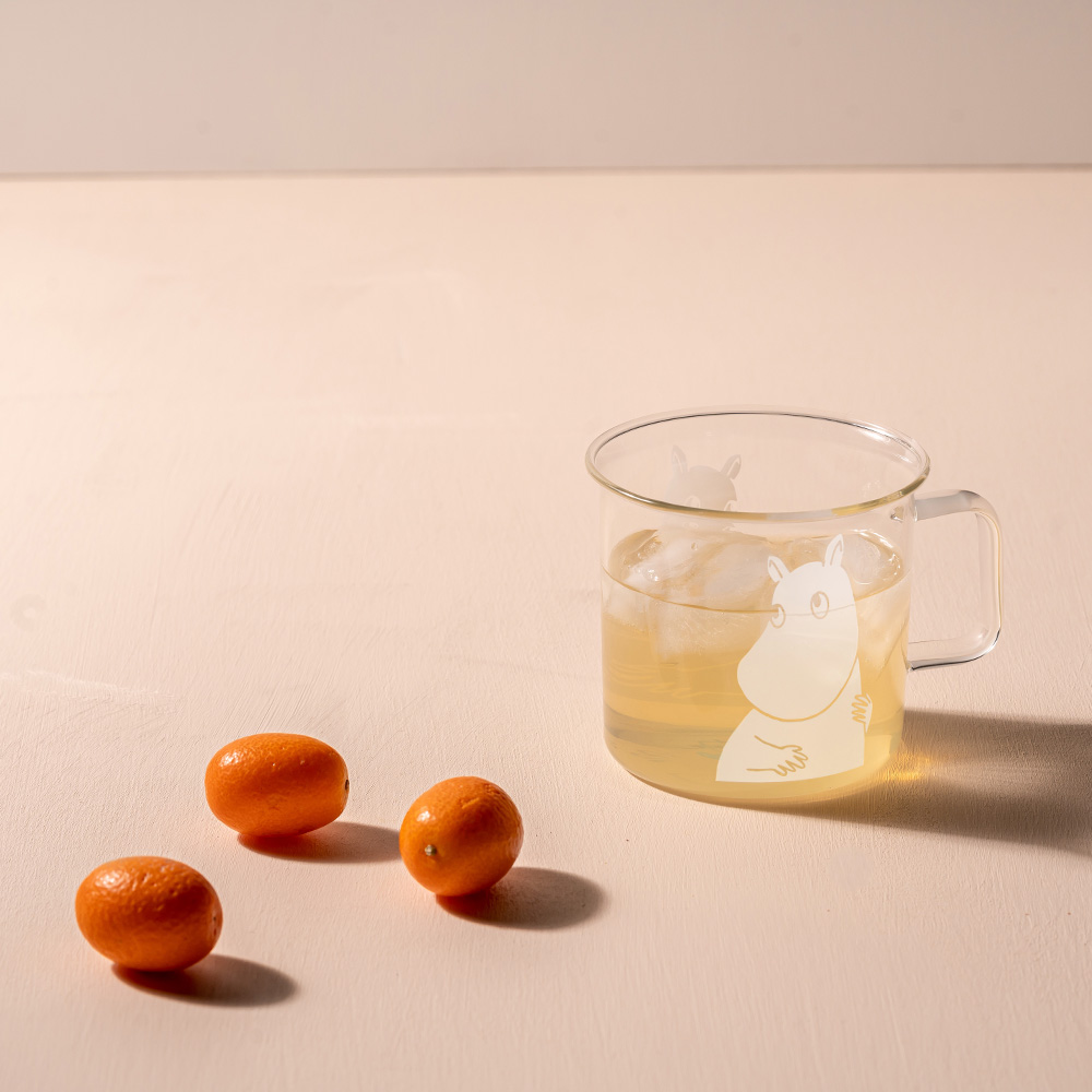 Muurla Mumin Glasmugg Mumintrollet 3,5 dl Klar