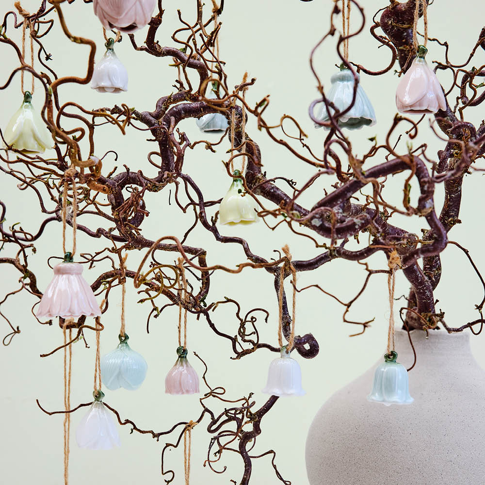 Lene Bjerre Dehlia Riippukoriste kukka 4,5 cm 3 kpl Vaaleanvihreä