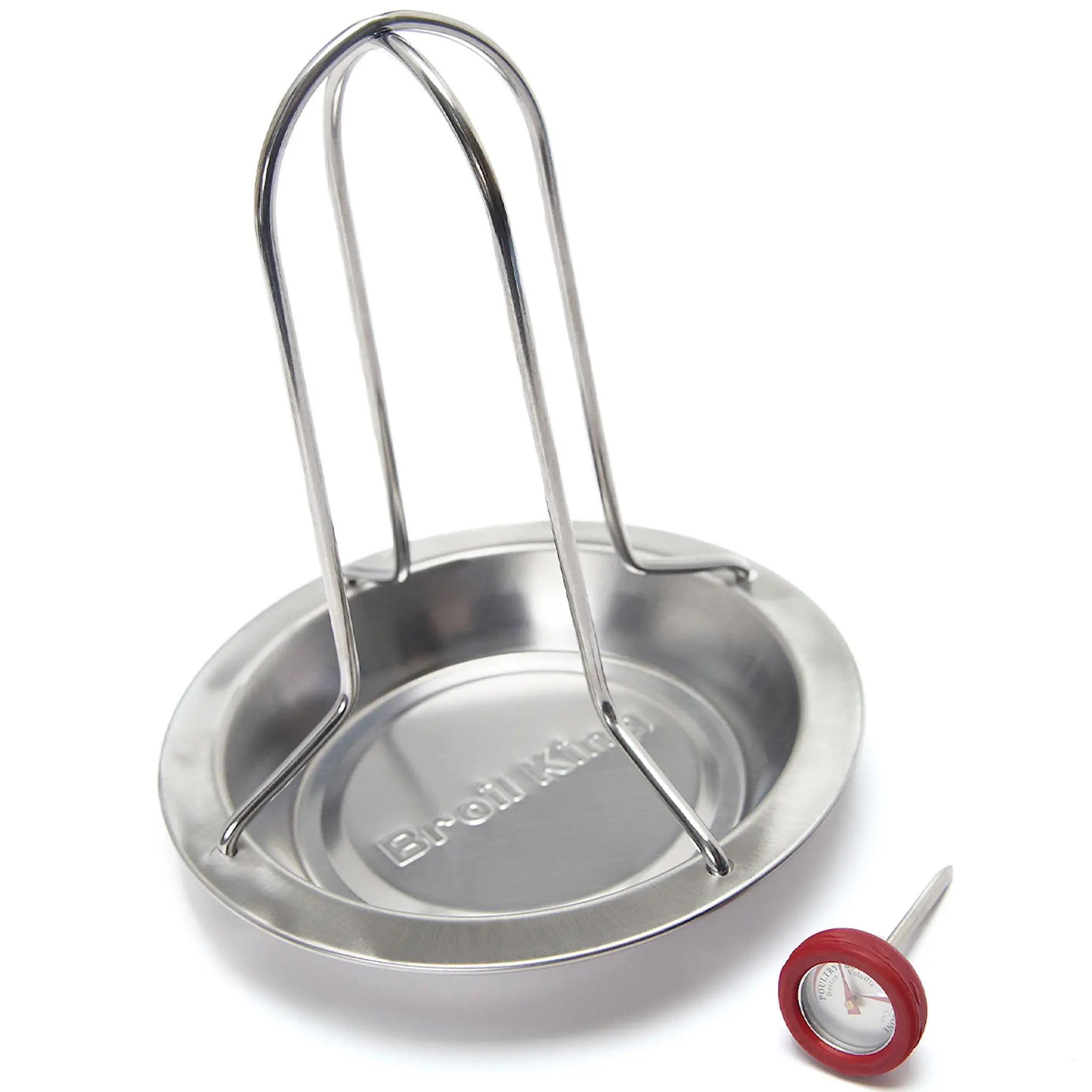 Broil King Kycklinghållare med Termometer Rostfri