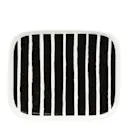 Oiva Piccolo assiett 15x12 cm svart/vit