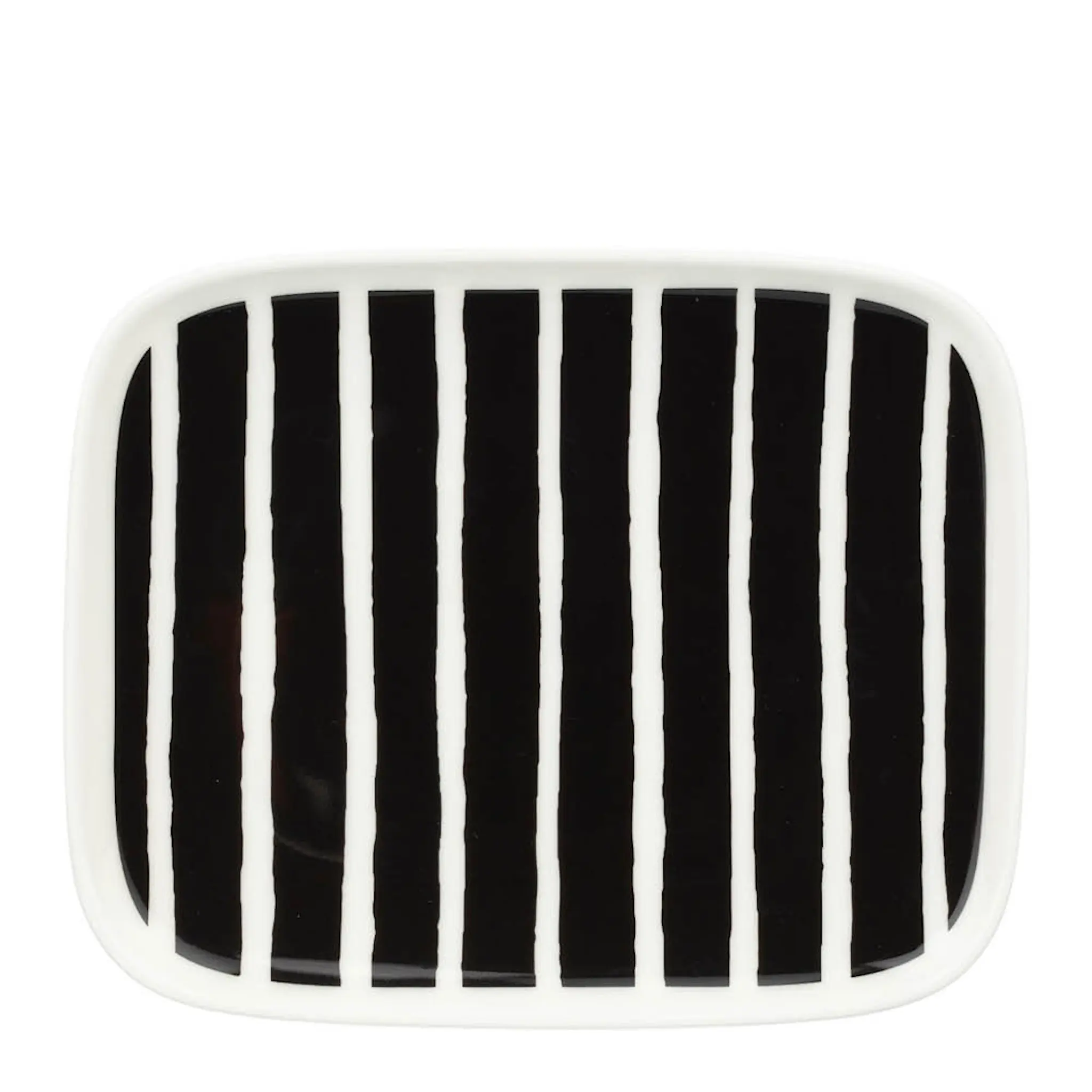 Marimekko Oiva Piccolo assiett 15x12 cm svart/vit