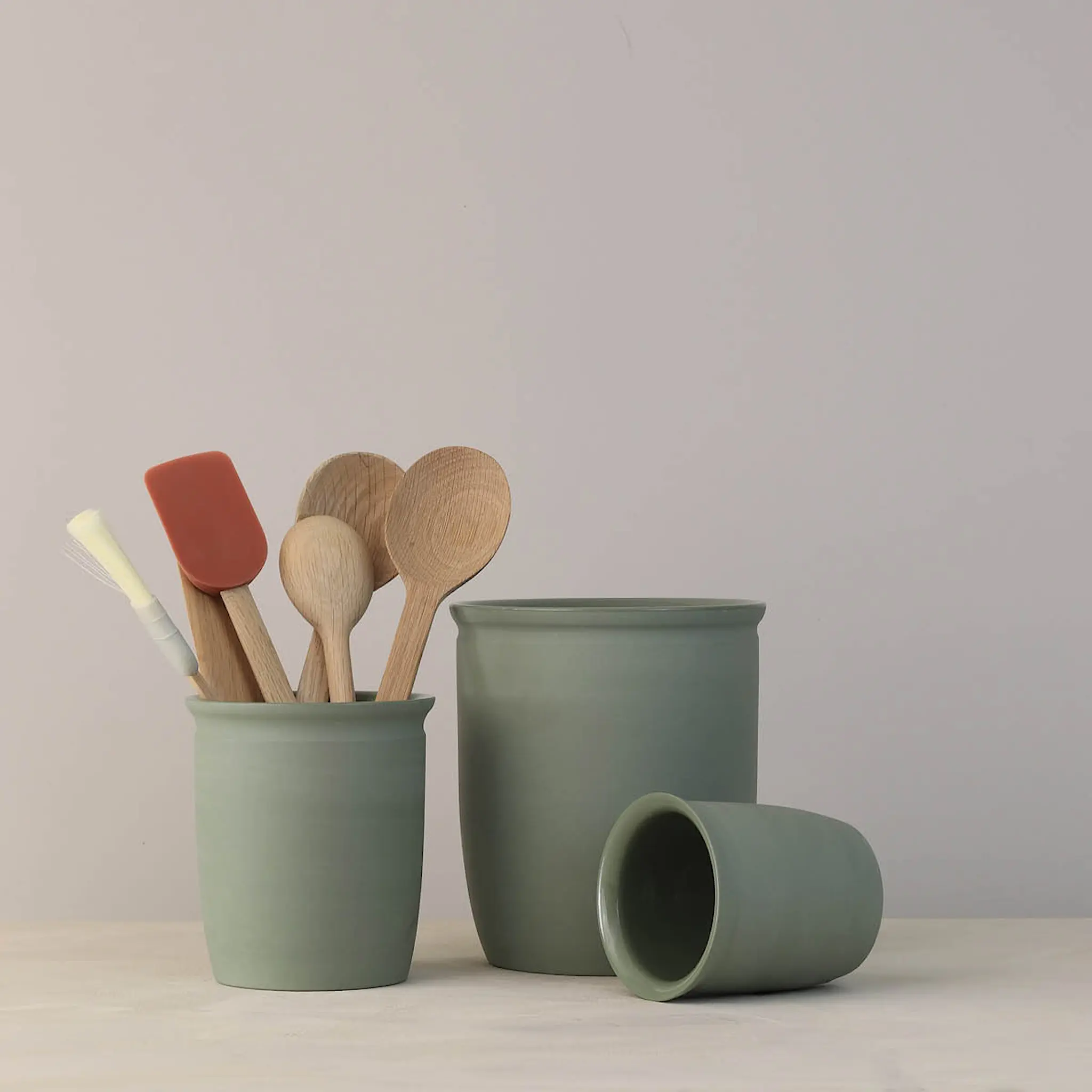 Knabstrup Keramik Knabstrup Säilytin 0,5 L Olive