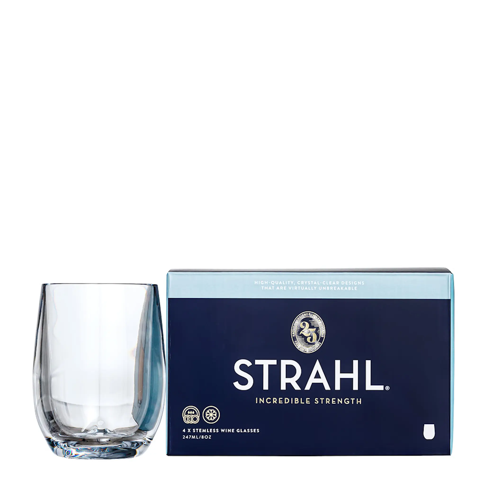 Strahl Osteria vattenglas 24,7 cl 4-pack polykarbonat