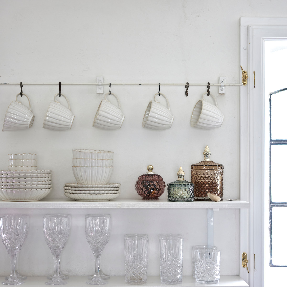 Lene Bjerre Camille assiett 19 cm benvit