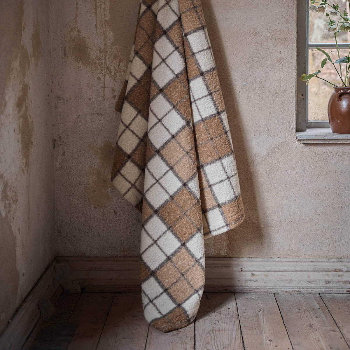 Fondaco Frode pledd 130x170 cm brun