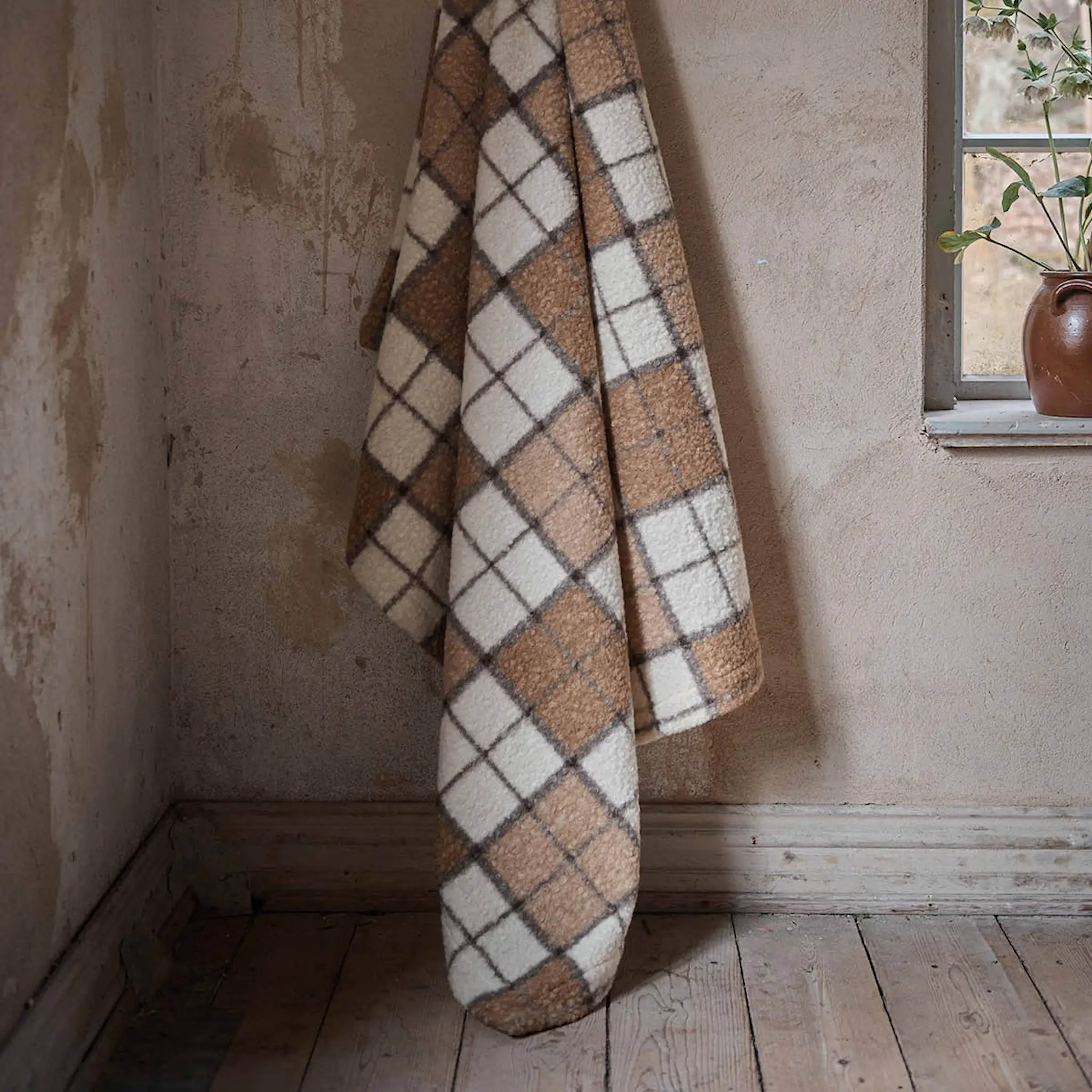 Fondaco Frode pledd 130x170 cm brun