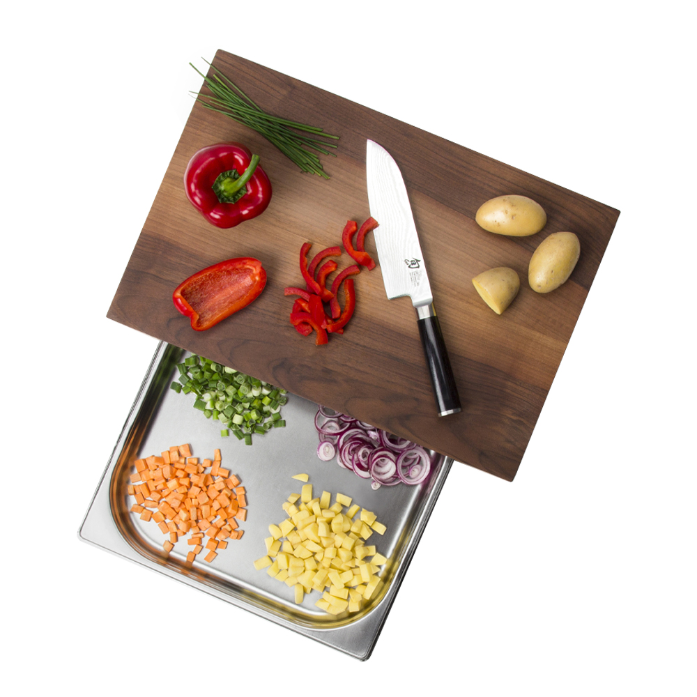 Continenta Continenta Skärbräda med låda 48x32,5 cm Valnöt