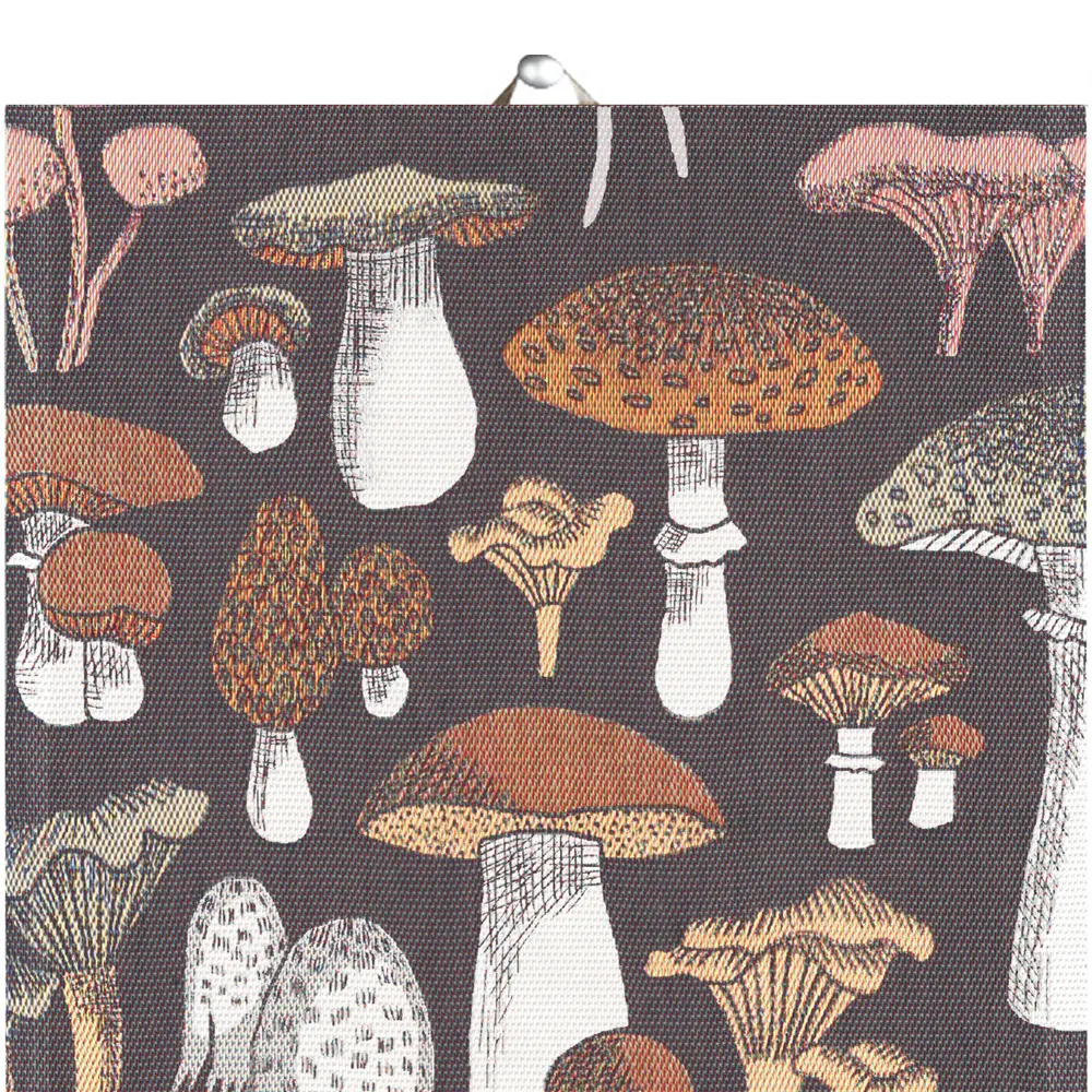 Svamprik kjøkkenhåndkle 40x60 cm brun