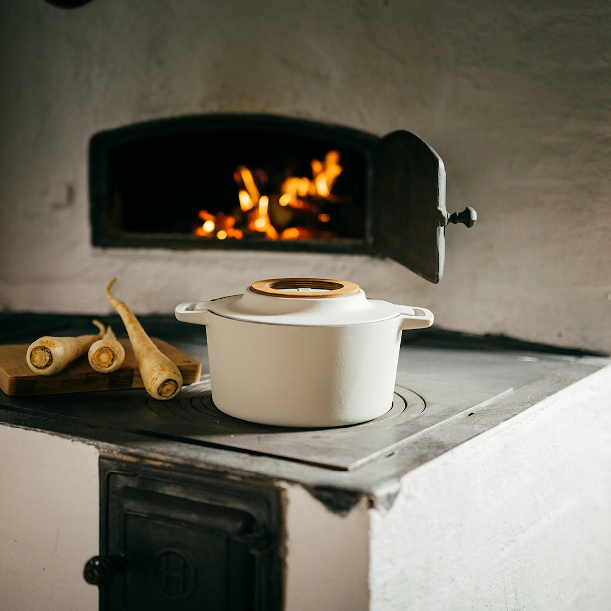 Fiskars Norden gjutjärnsgryta 4 L björk