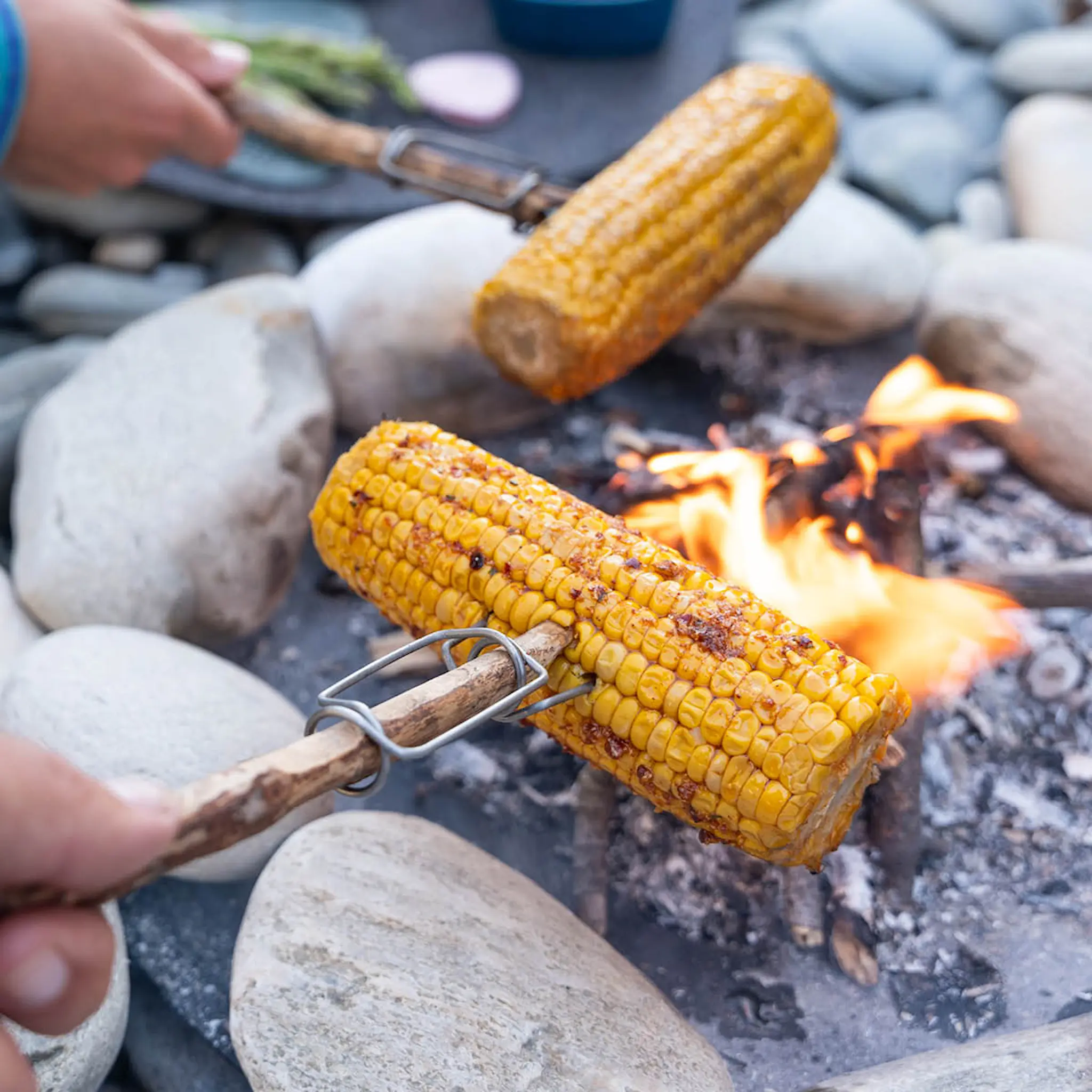 Light My Fire Grandpa's FireFork grillgaffel 2 stk mustyyellow/hazyblue