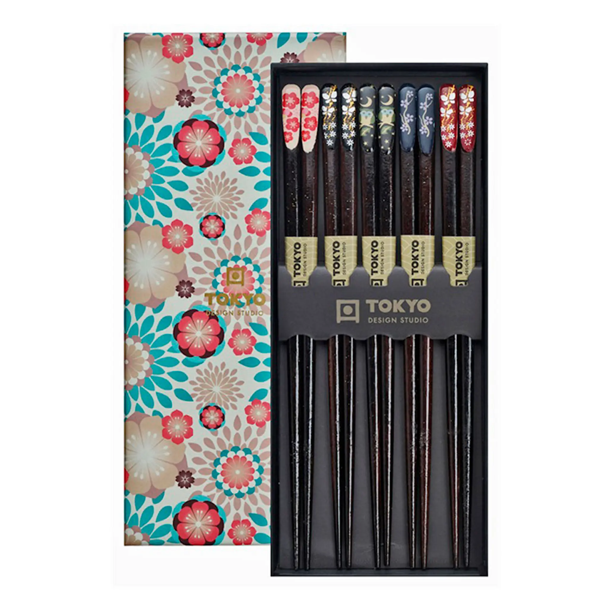 Tokyo Design Studio Ätpinnar Chopstick 5-pack Nippon floral