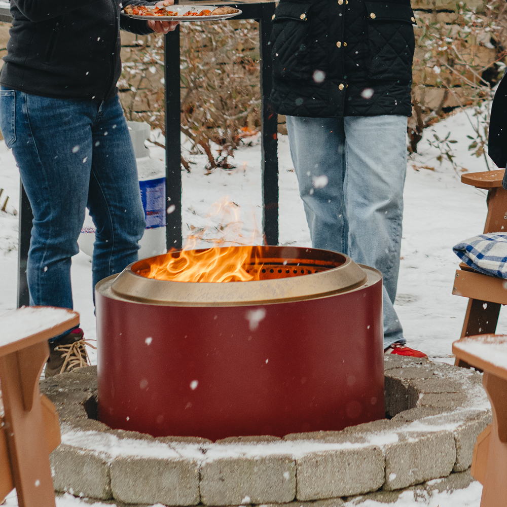 Solo Stove Yukon + stand 2.0 rökfri eldstad 68,5x50,5 cm mulberry