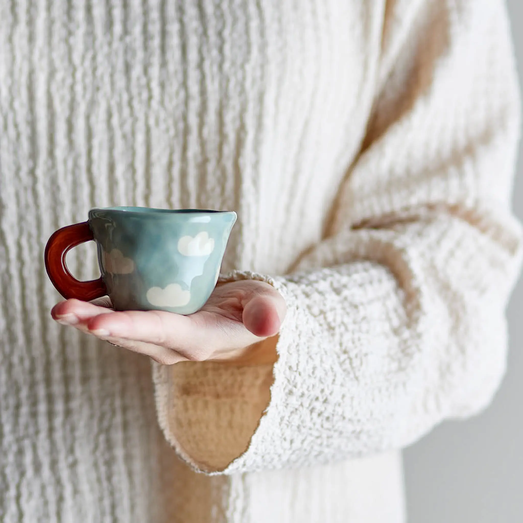 Bloomingville MINI Nini mugg 10 cl ljusblå