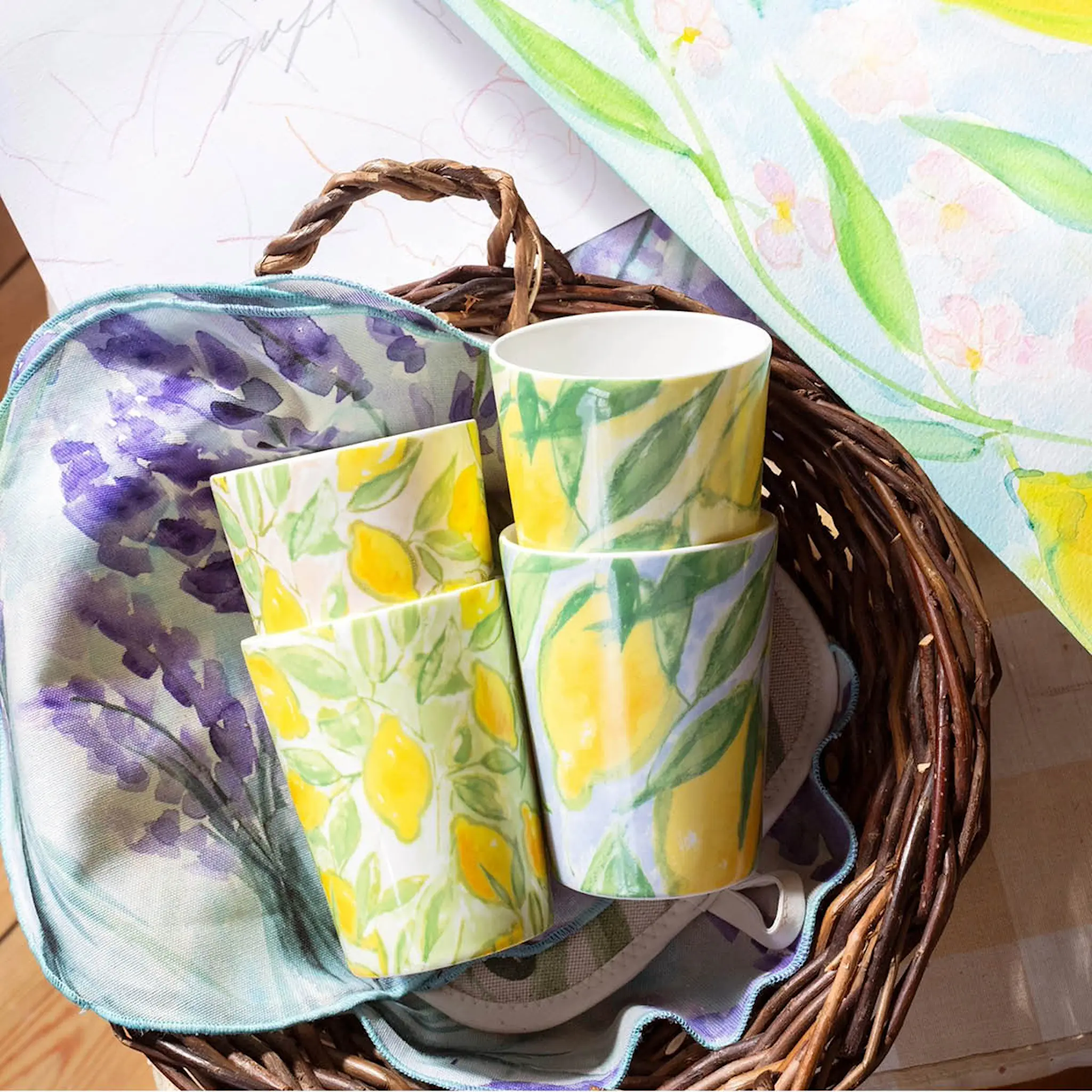 ICONCUPS Lena Linderholm Citrons de Provence kopp 25 cl 4 stk