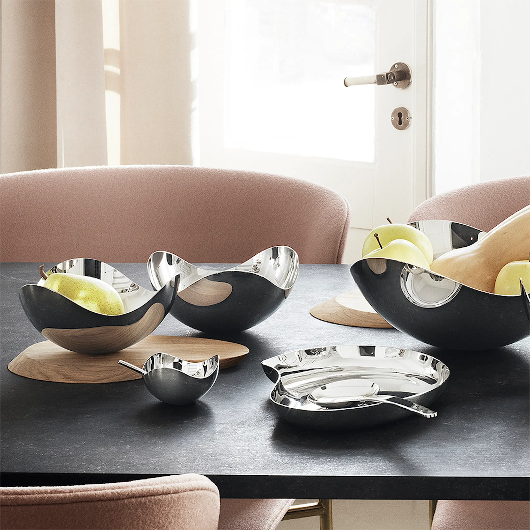 Georg Jensen Bloom Saltkar med sked