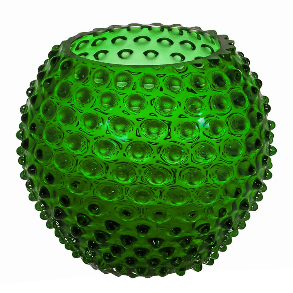 Hobnail Maljakko 18 cm Dark Green