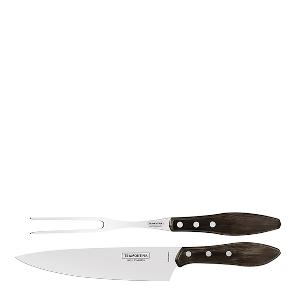 Churrasco Trancherset 2 delar Brun
