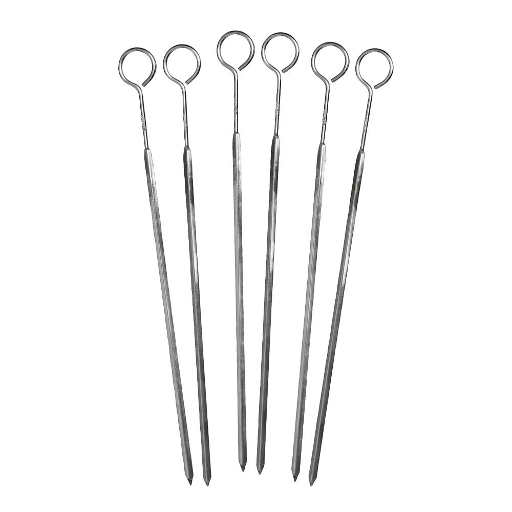 Exxent Grillspett 33 cm 6-pack stål