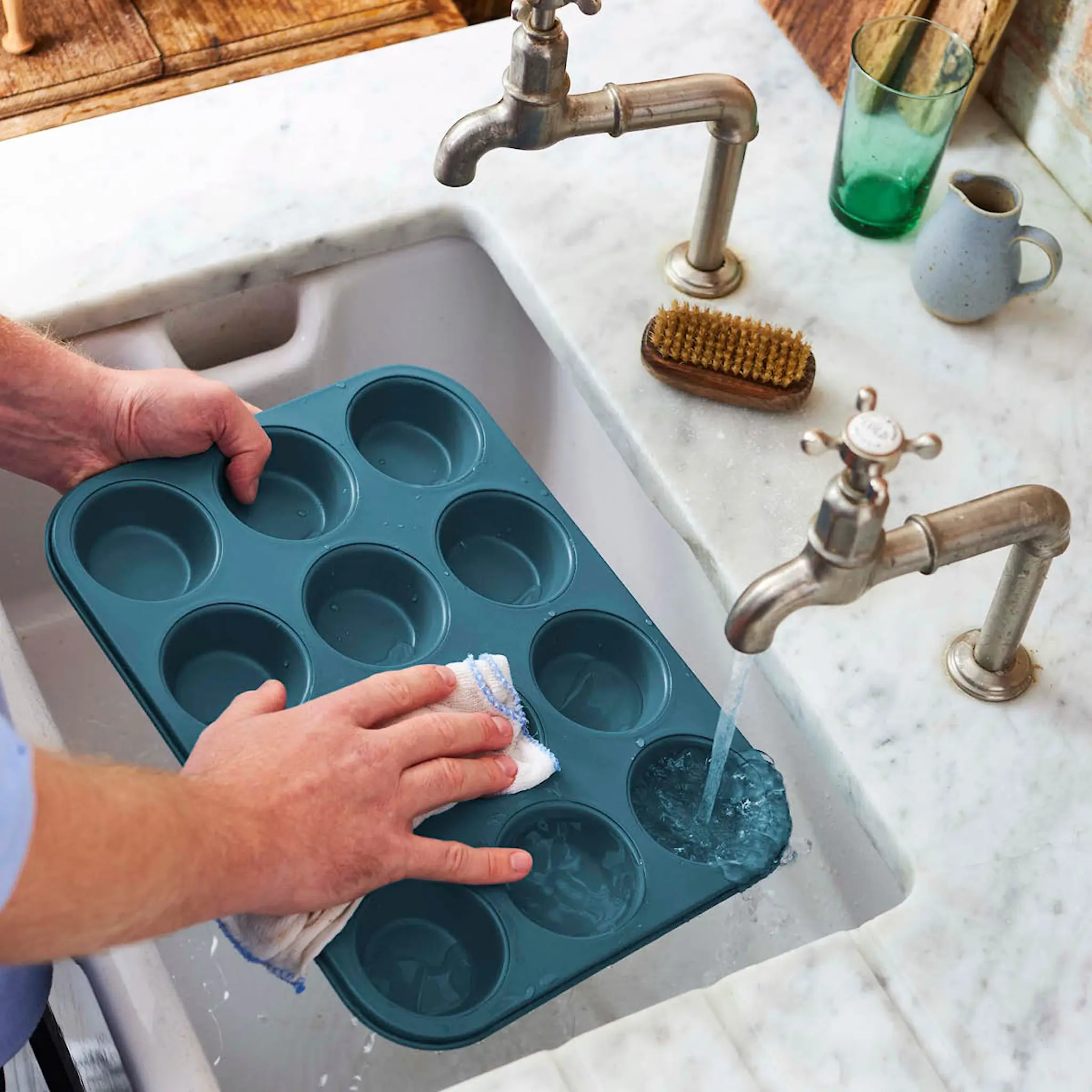 Tefal Bakeware muffinsivuoka 12 kpl sininen