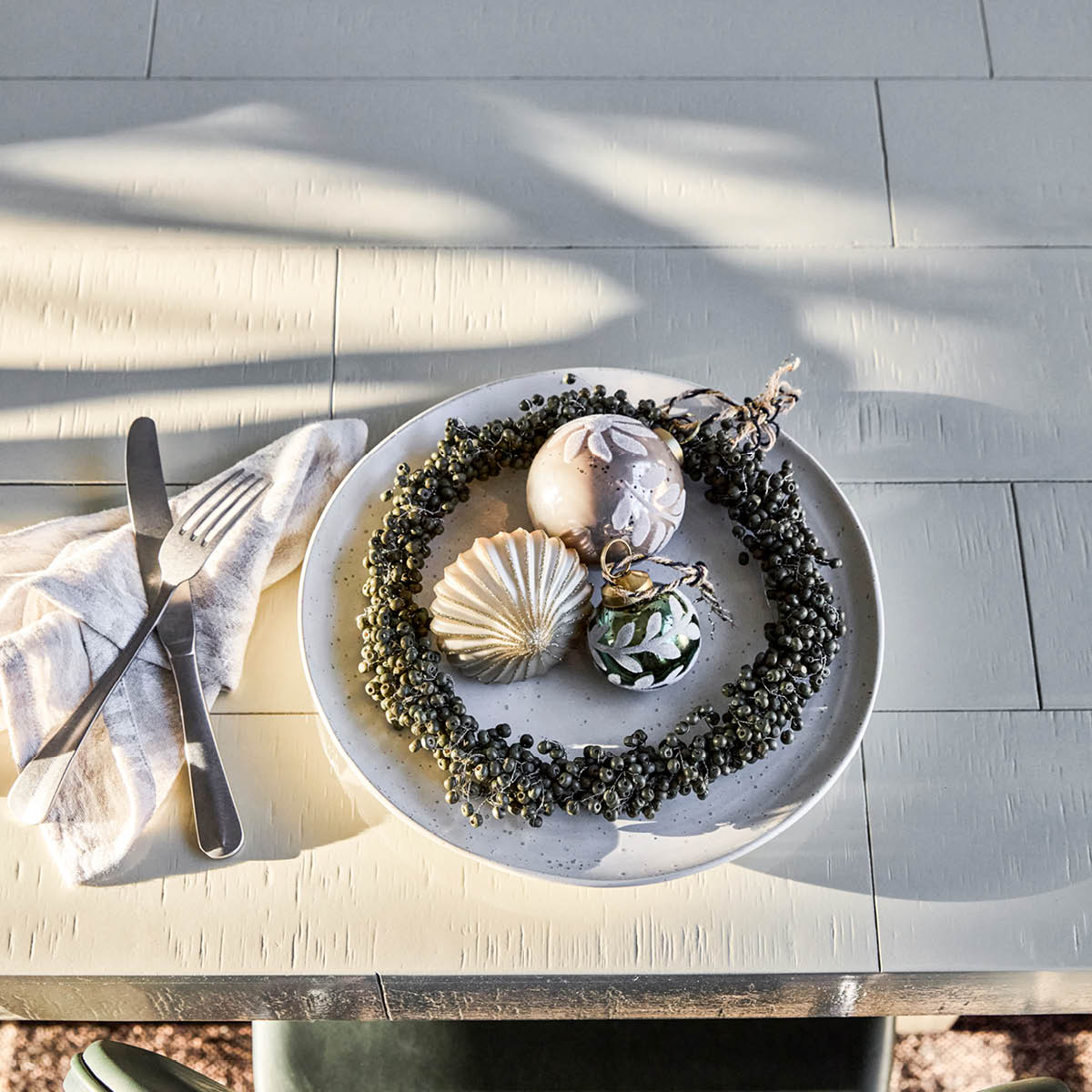 House Doctor Winter krans 23 cm grønn