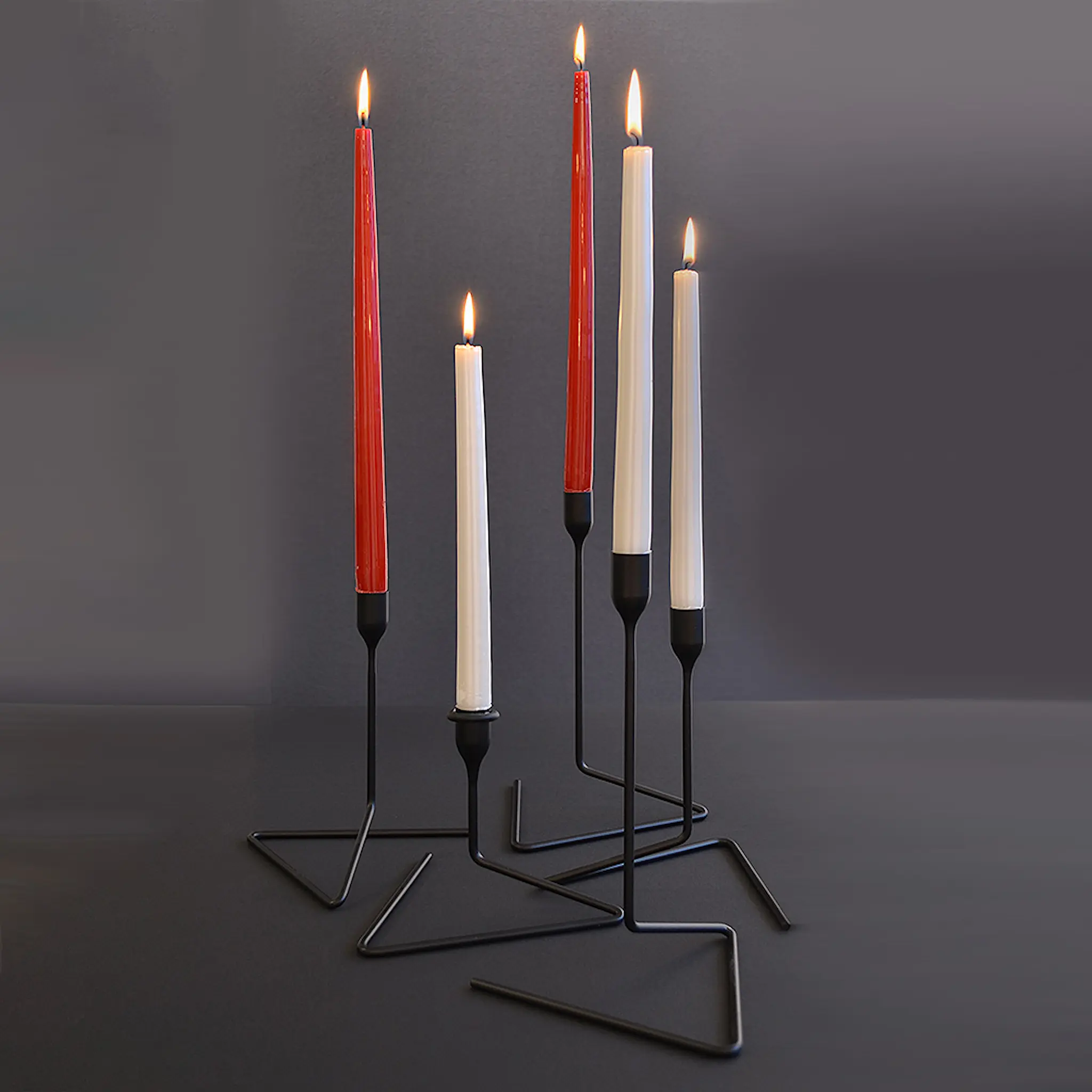 Born in Sweden Puzzle Ljusstake 14 cm Svart