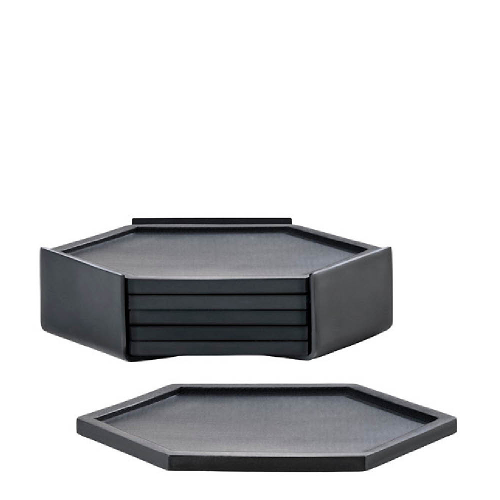 Zone Denmark Bold glassbrikker 6 stk svart