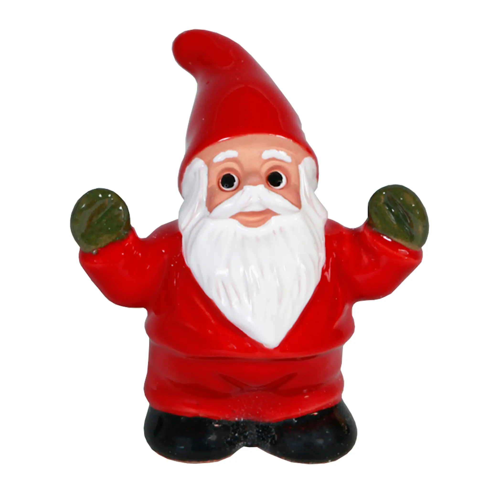 ROLF BERG KERAMIK Tomte Glader 11 cm Röd