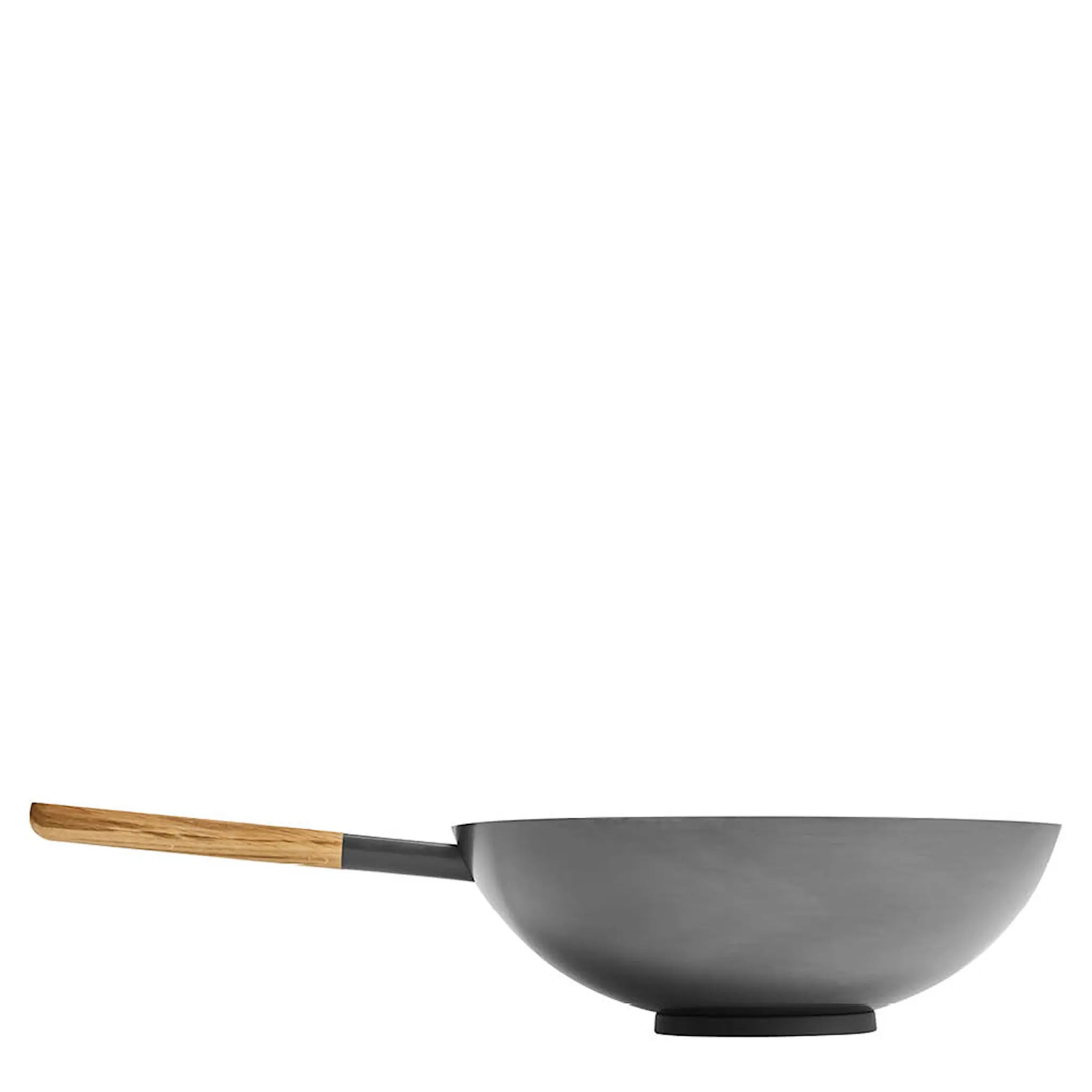 Morsö Vulcano Wokkipannu 36 cm Wok Burner :ille Hiiliteräs/Tammi