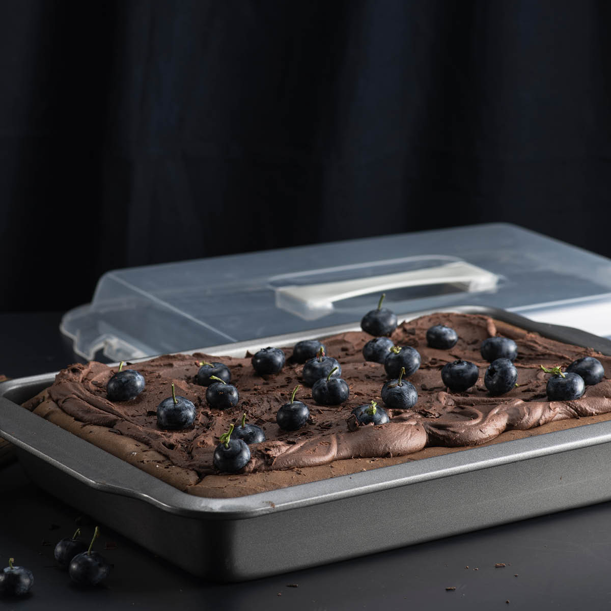 Modern House bAYk kakeform/langpanne med lokk 3,5L grå