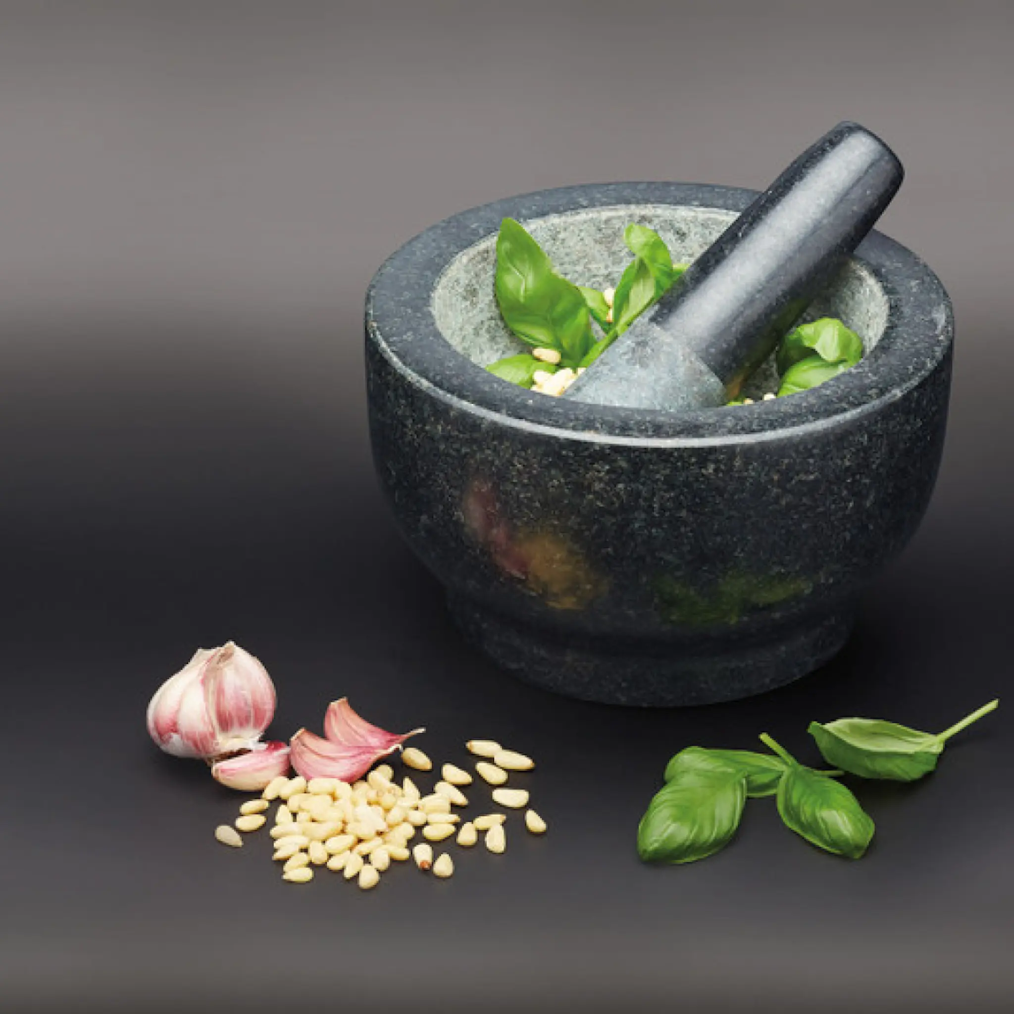 MasterClass Mortel med stöt 20 cm granit