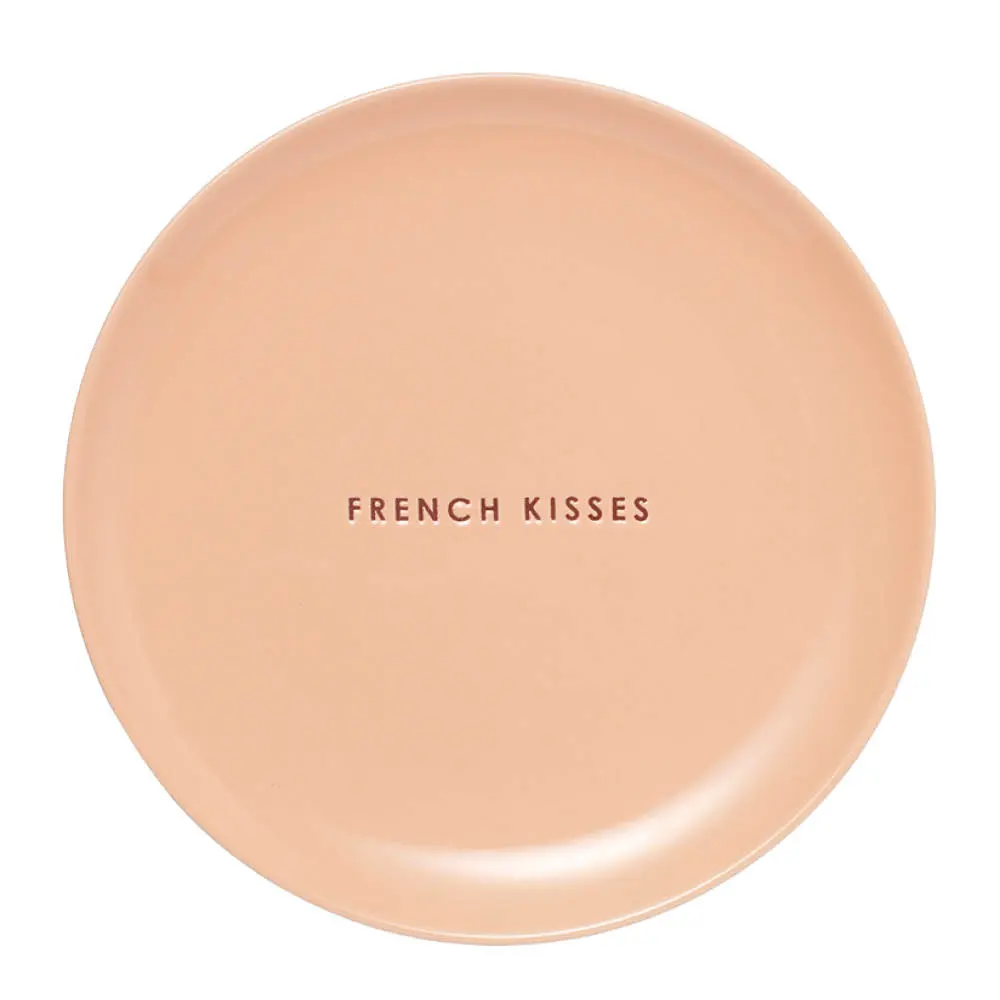 Lautanen French Kisses Ø22 cm Lohenpunainen