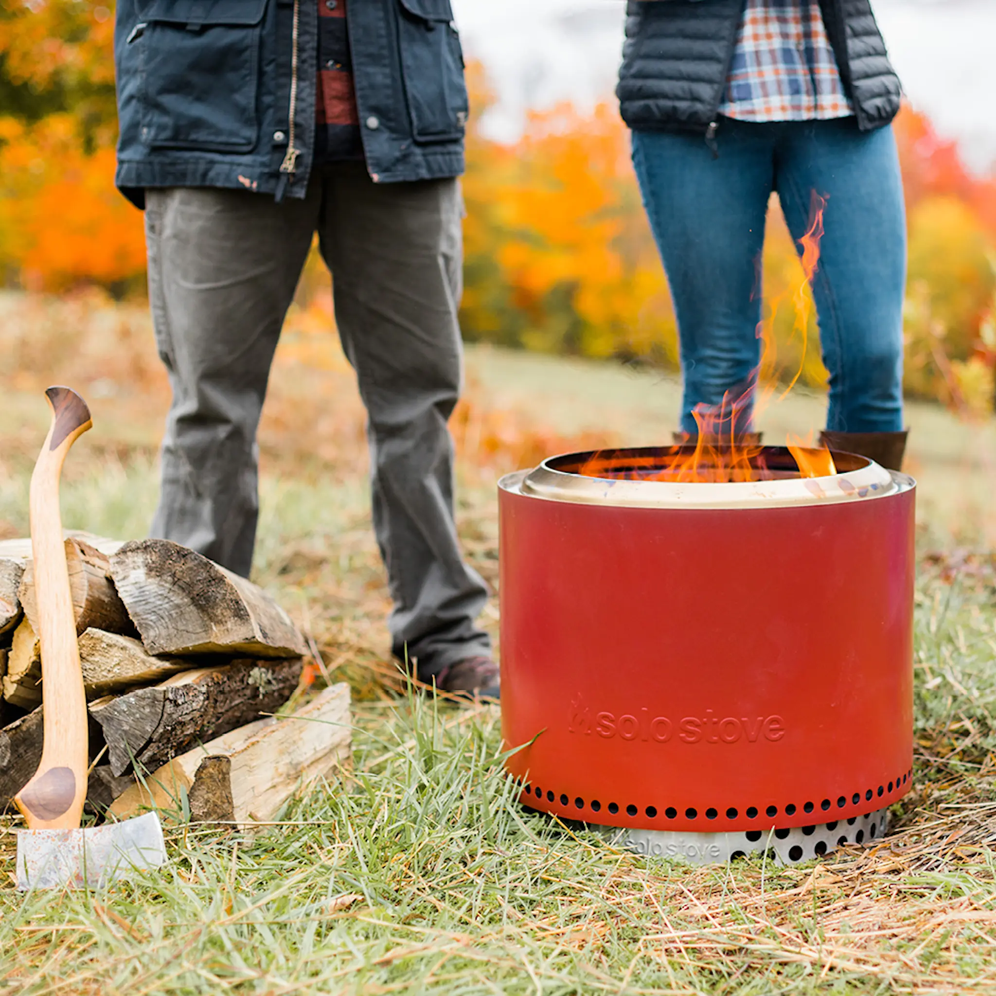Solo Stove Bonfire + stand 2.0 rökfri eldstad 49,5x44,5 cm mulberry