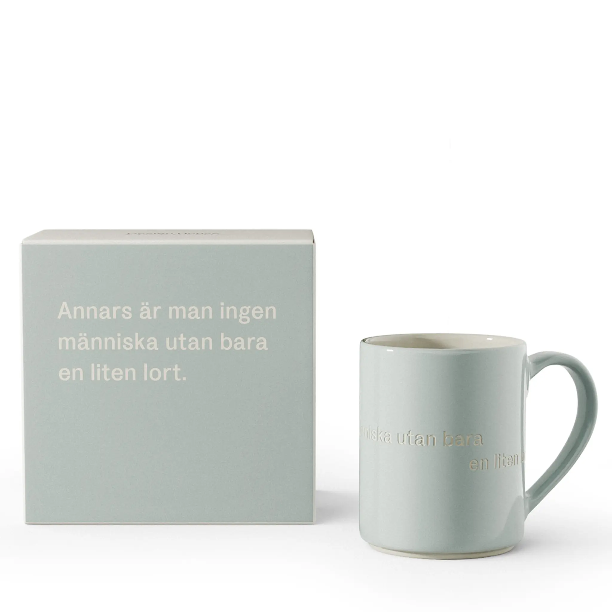 Design House Stockholm Astrid Lindgren Muki, Annars är man ingen människa 35 cl Jäänsininen
