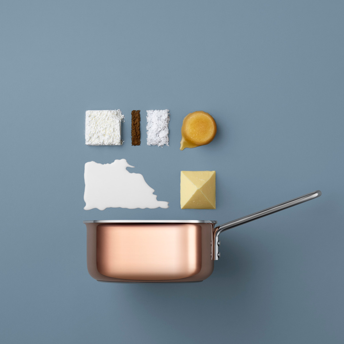 Eva Trio Kasserolle 1,5L 18 cm kobber